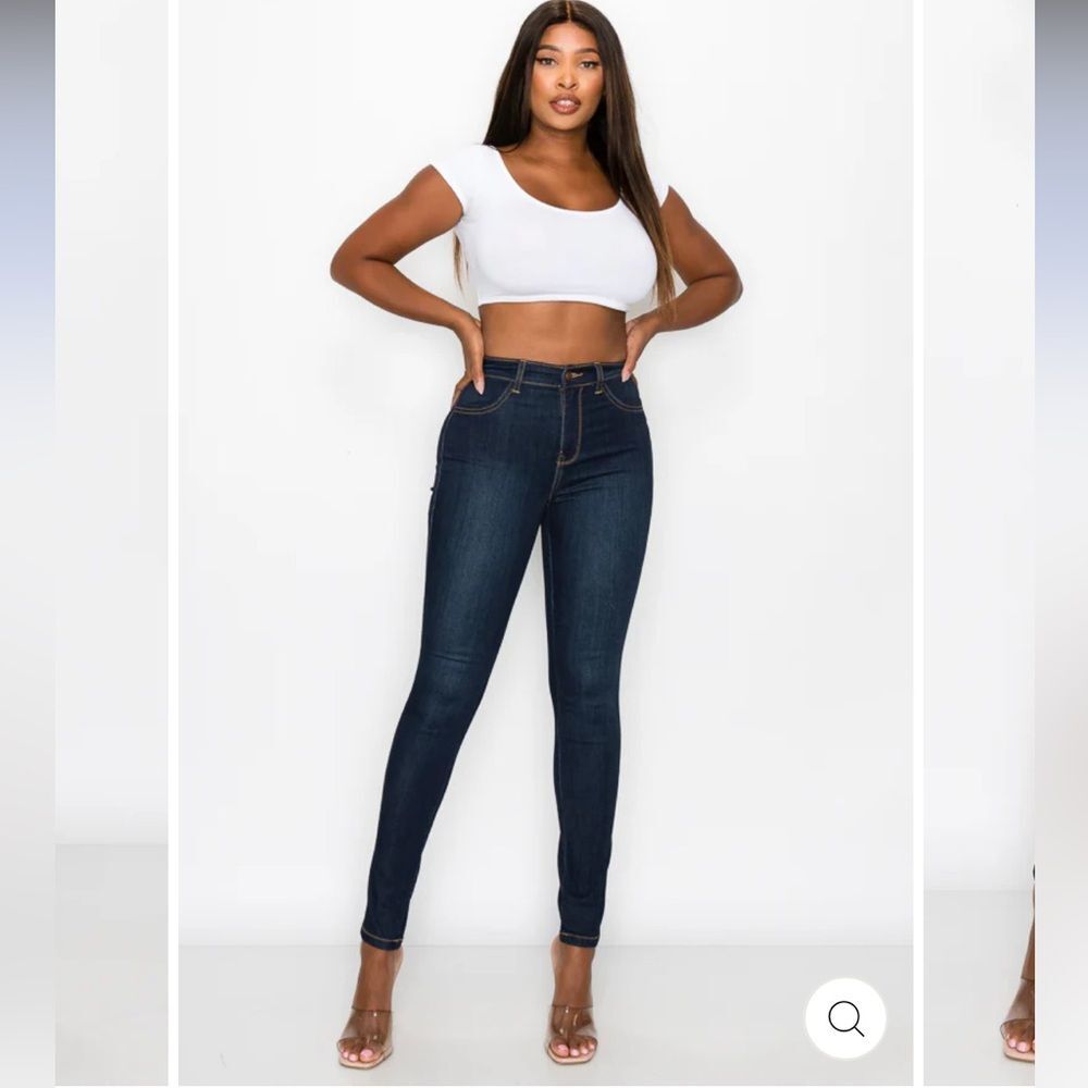 NWT Encore High Waist Skinny Jeans dark wash - size 11